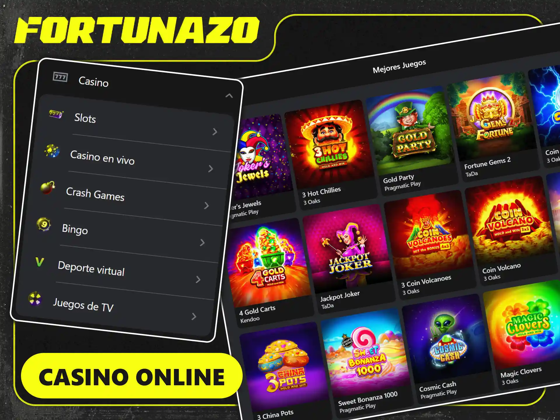 Descubrí los mejores juegos de casino disponibles en Fortunazo.